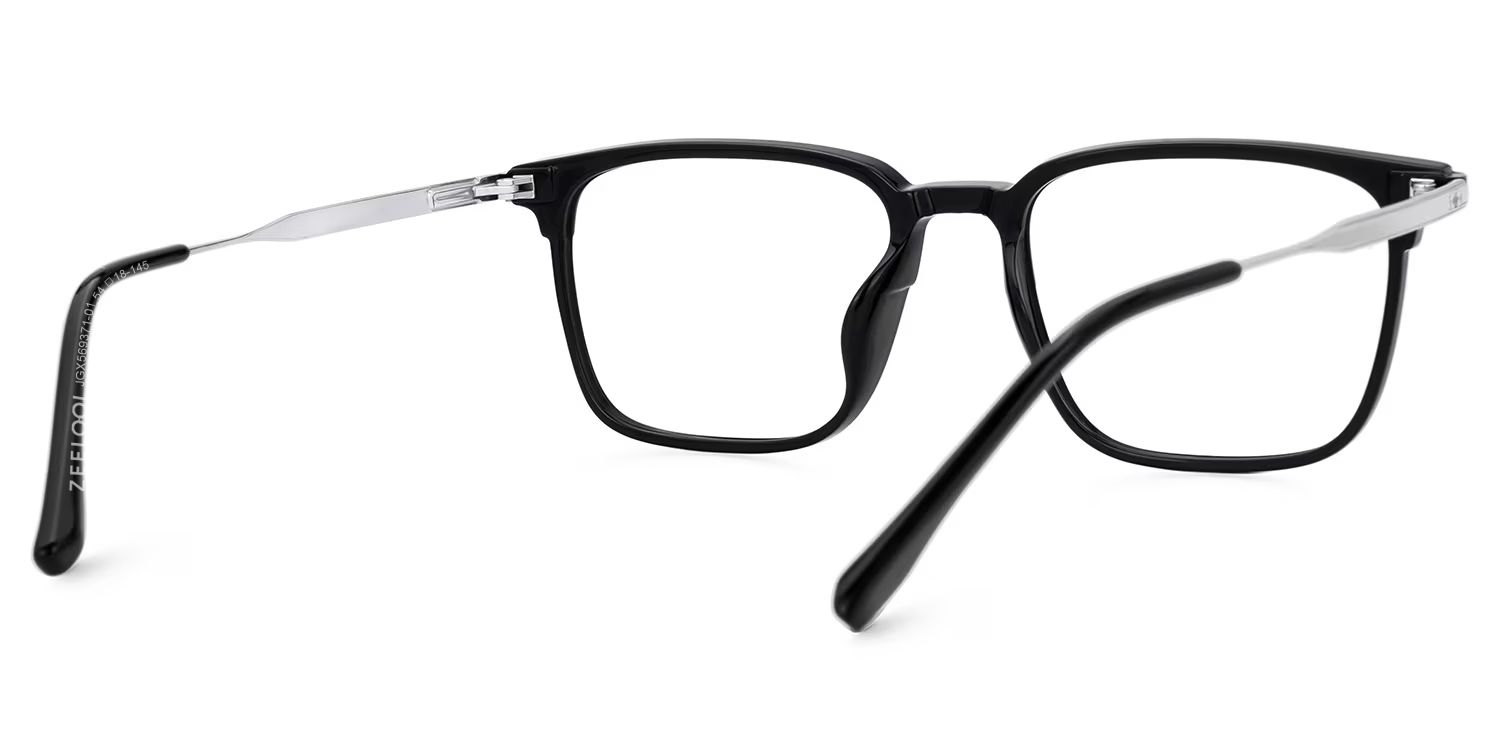 Roxy Rectangle Mixed-Materials Full-Frame Eyeglasses | Zeelool3