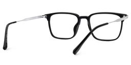 Roxy Rectangle Black Glasses3