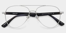 Aspen Silver Aviator Glasses2