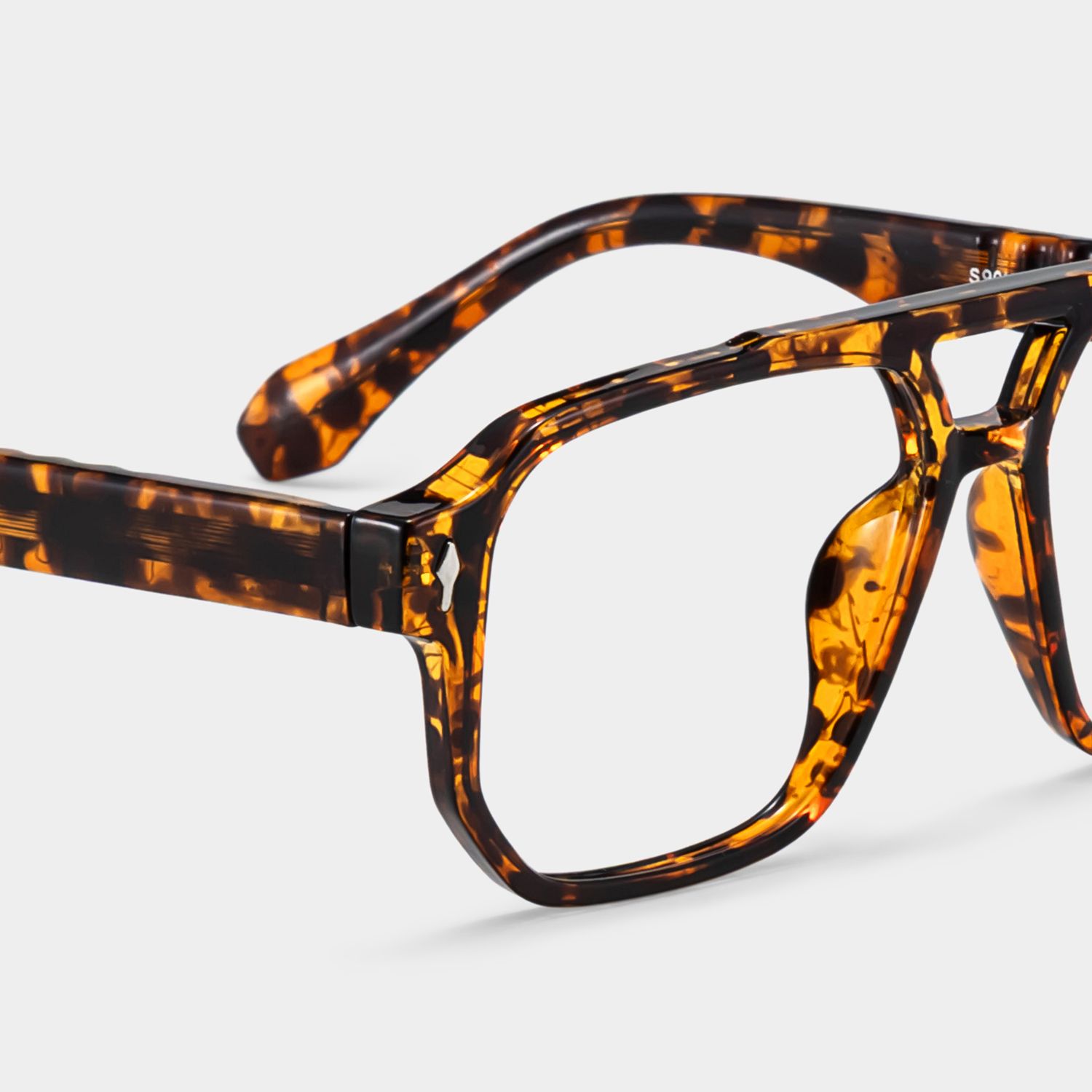 Colton Tortoise Frame Glasses with Aviator Frame Online | ZEELOOL