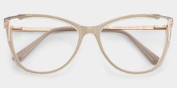 Yomary Khaki Cat eye Glasses2