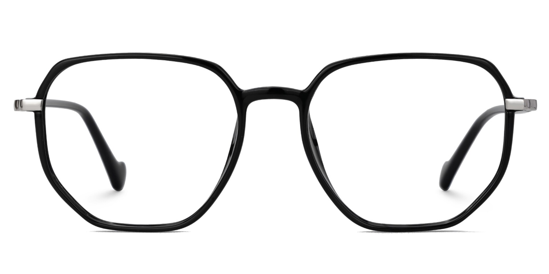Maura Black Eyeglasses in Geometric Glasses Frame0
