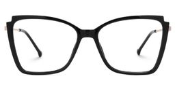 Kristen Cateye Black Glasses0
