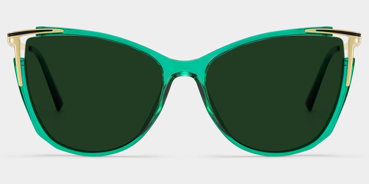 Yomary Cateye Green Glasses