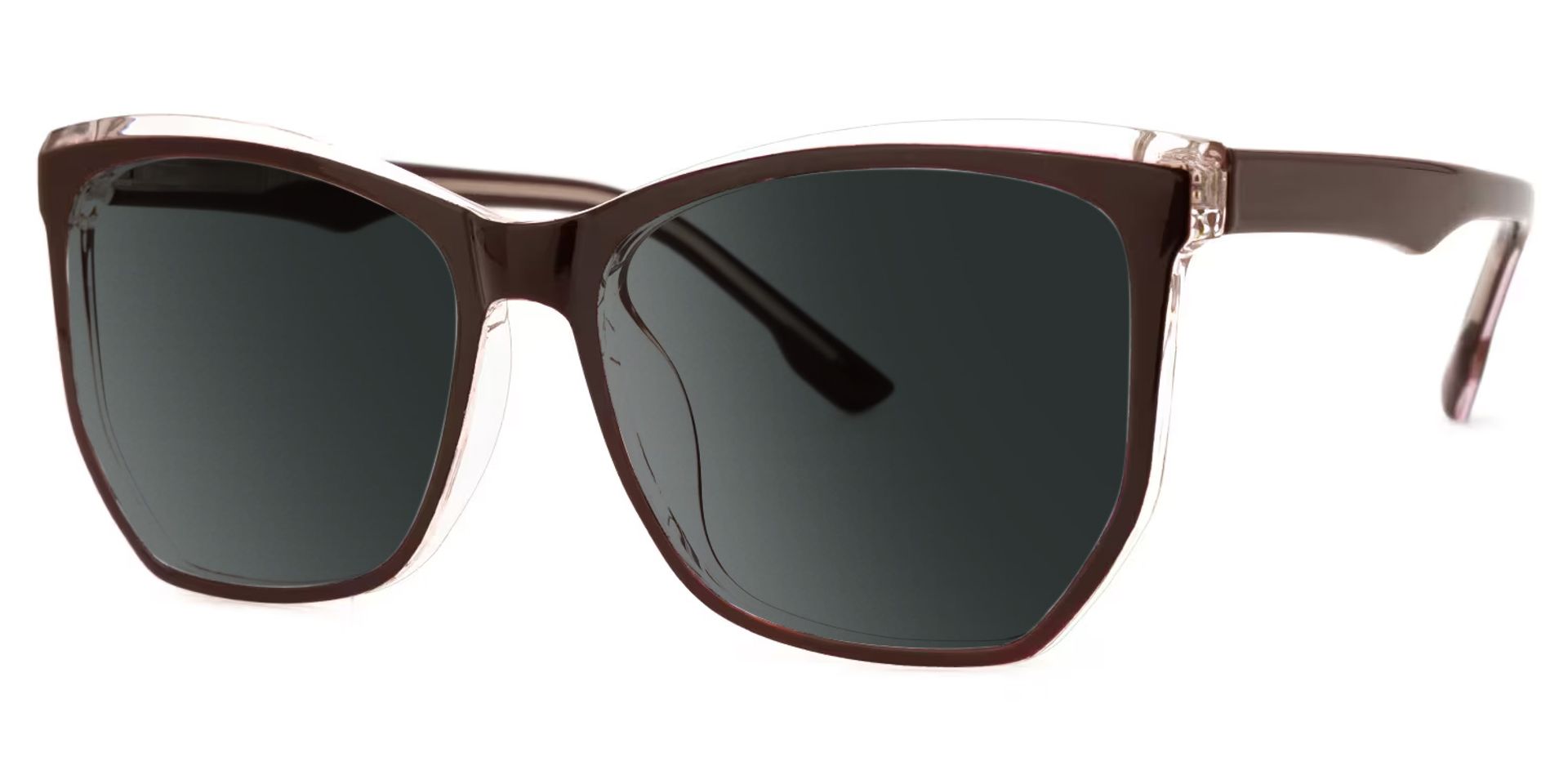 Geometric Libby Coffee Sunglasses deals -Zeelool Glasses1