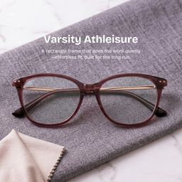 Finch Red Rectangle Glasses0