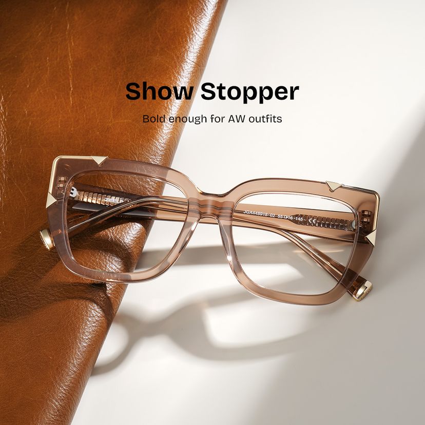 Dax Square Beige Glasses