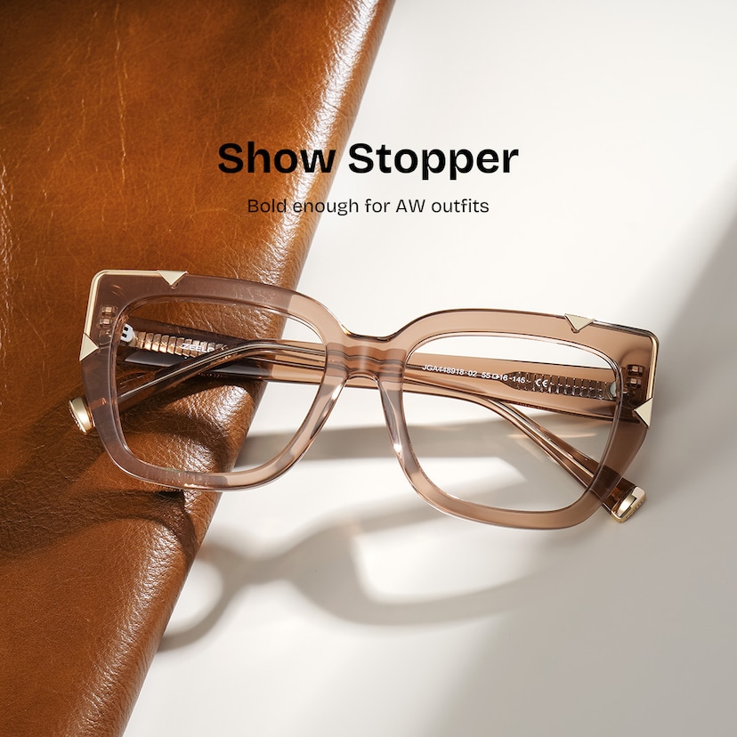 Dax Square Beige Glasses