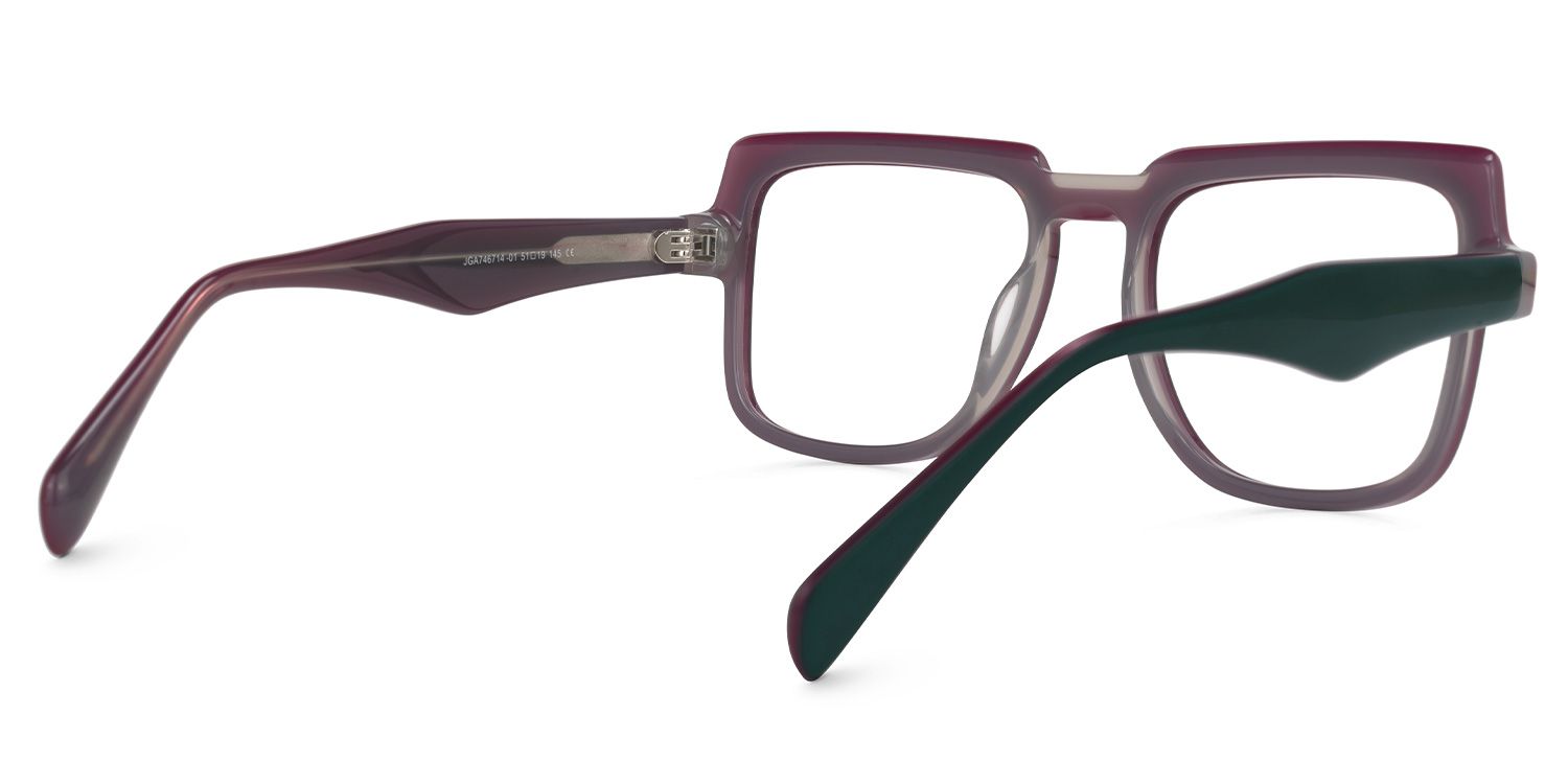 Square Corry Green Glasses deals -Zeelool Glasses