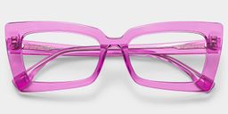 Newell Pink Rectangle Glasses1