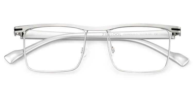 Violet Browline Silver Glasses