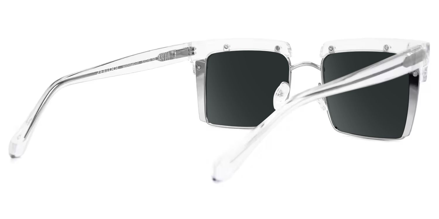 Kiana Square Clear Frame Sunglasses | Zeelool Optical5