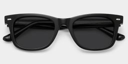 Robert Rectangle Black Glasses1