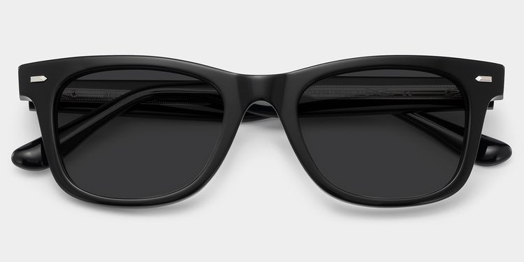 Robert Rectangle Black Glasses