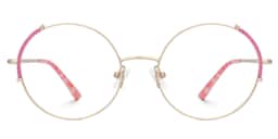Rindy Round Pink Glasses0