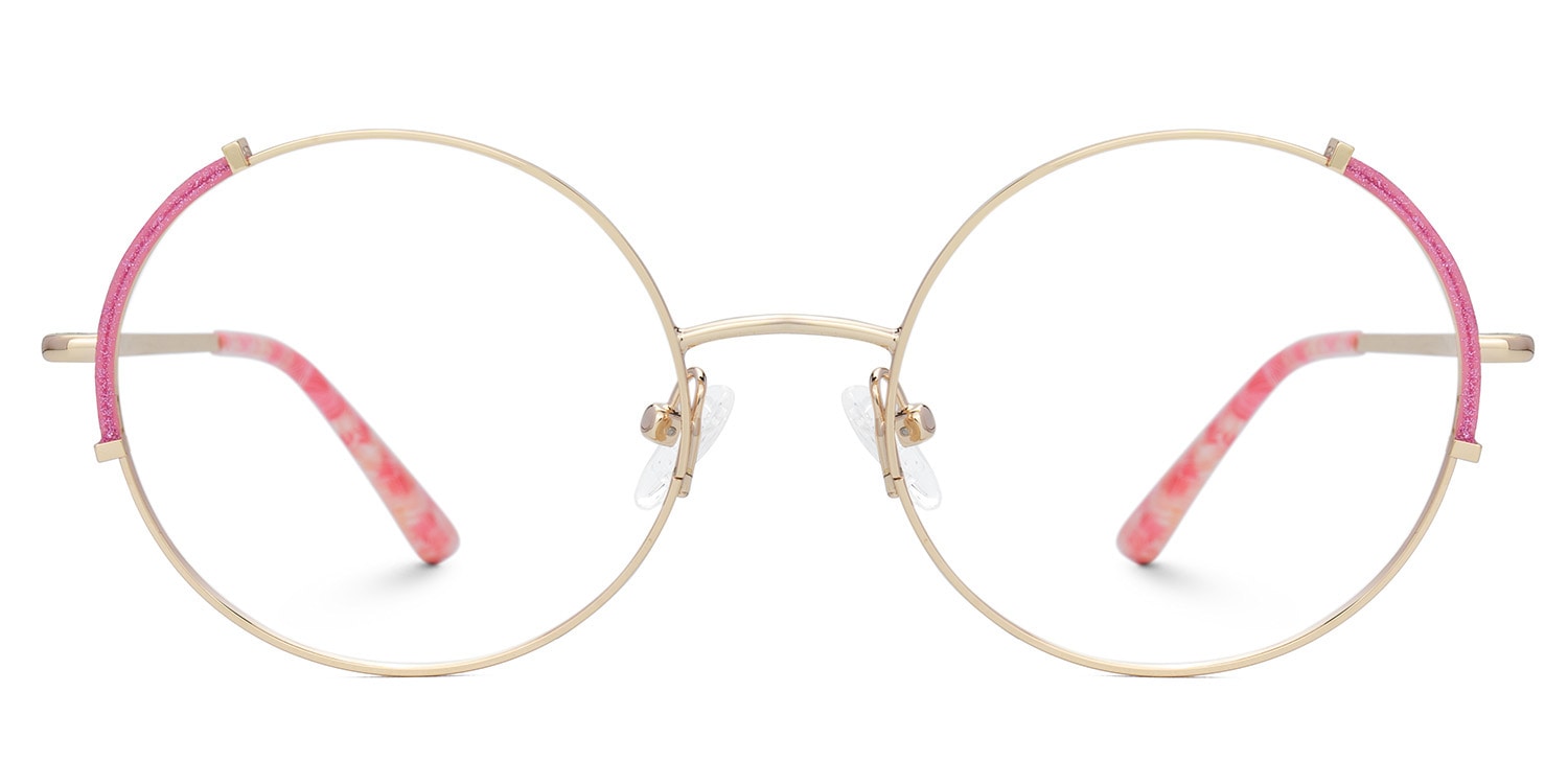 Rindy Round Pink Glasses0
