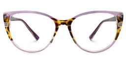 Clarice Cateye Purple Glasses0