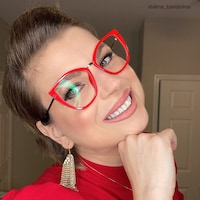 Tabrieah Cateye Red Glasses4