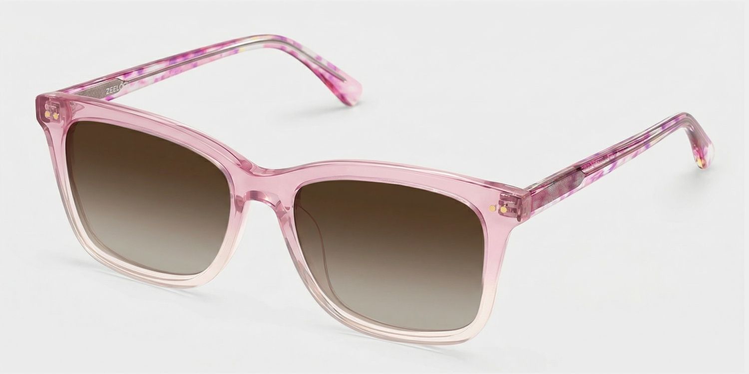 Layla Square Pink Sunglasses for Women & Men | ZEELOOL2