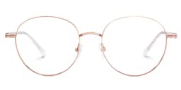 Celena Round Rose-Gold Glasses0