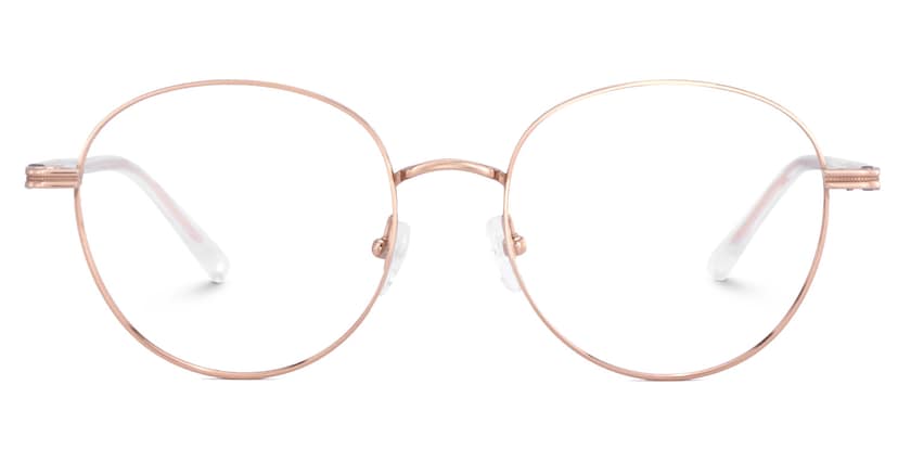 Celena Round Rose-Gold Glasses
