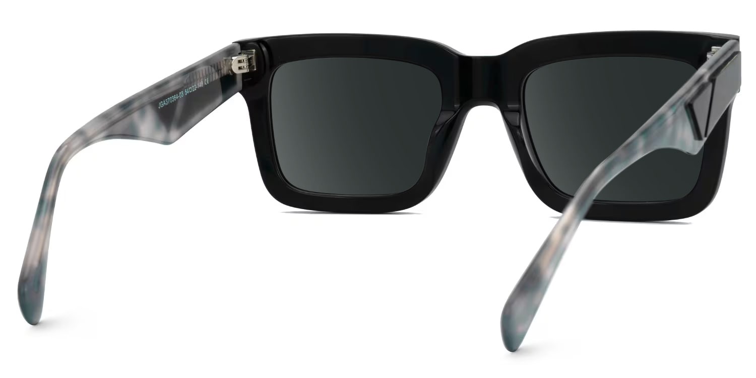 Shirmme Square Black Glasses3