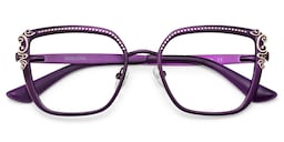 Frieze Rectangle Purple Glasses2