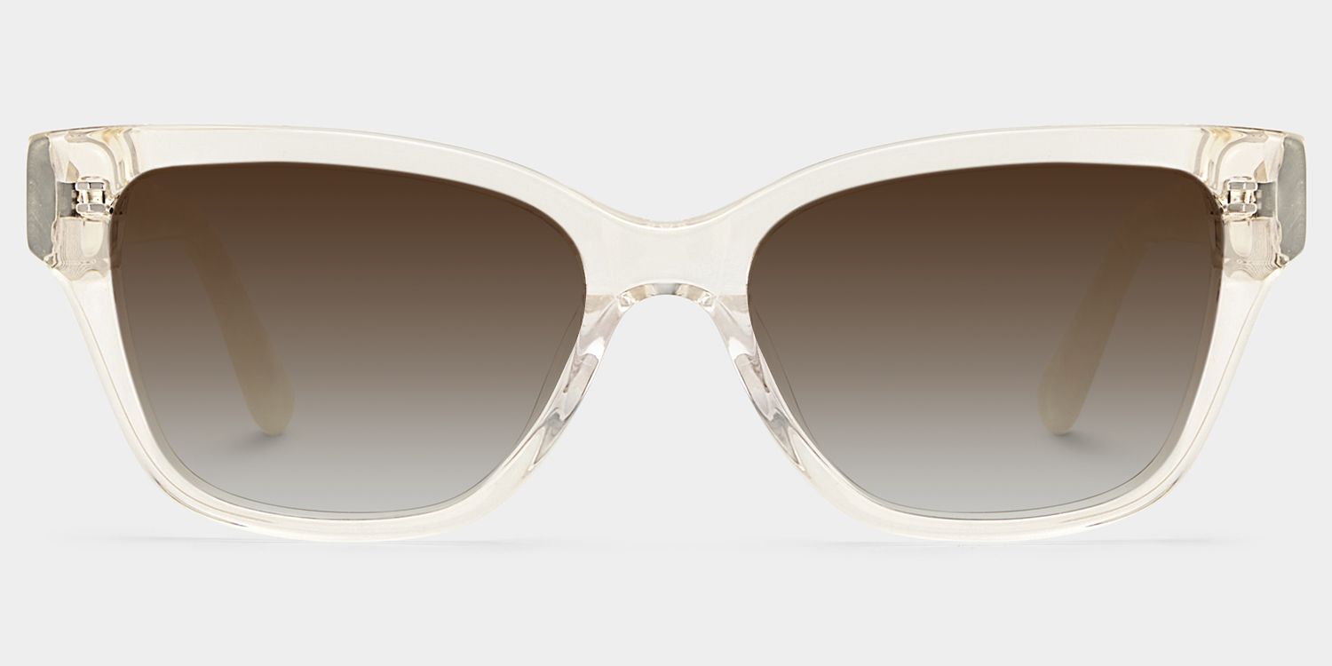 Miranda Cat Eye Clear Yellow Frame Sunglasses Online | ZEELOOL0