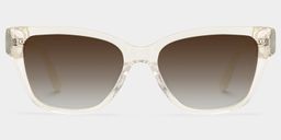 Miranda Clear Yellow Cat eye Sunglasses0