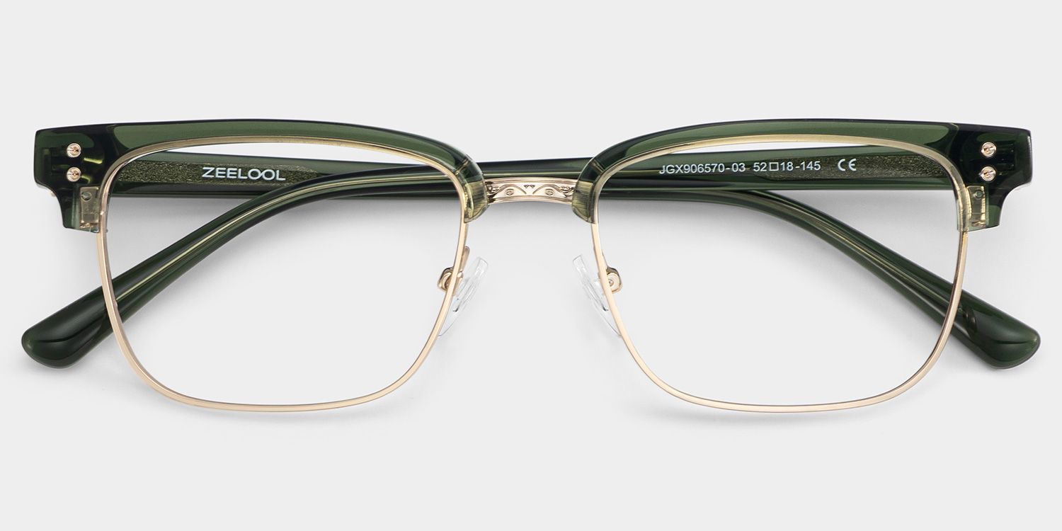 Ryan green browline Frame Glasses Online | ZEELOOL1