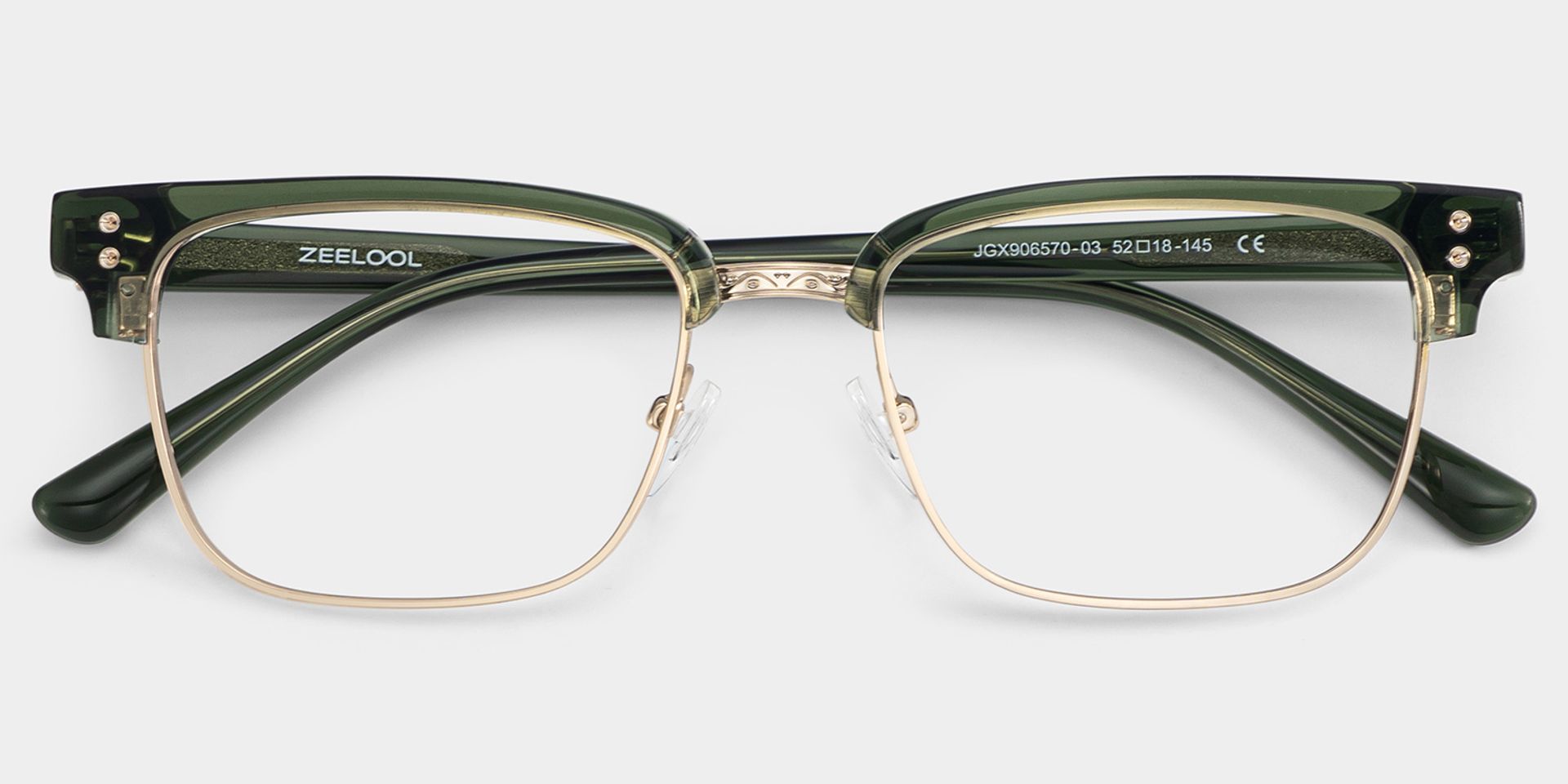 Ryan green browline Frame Glasses Online | ZEELOOL1