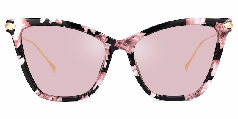 Hilary Butterfly Pink Floral Sunglasses