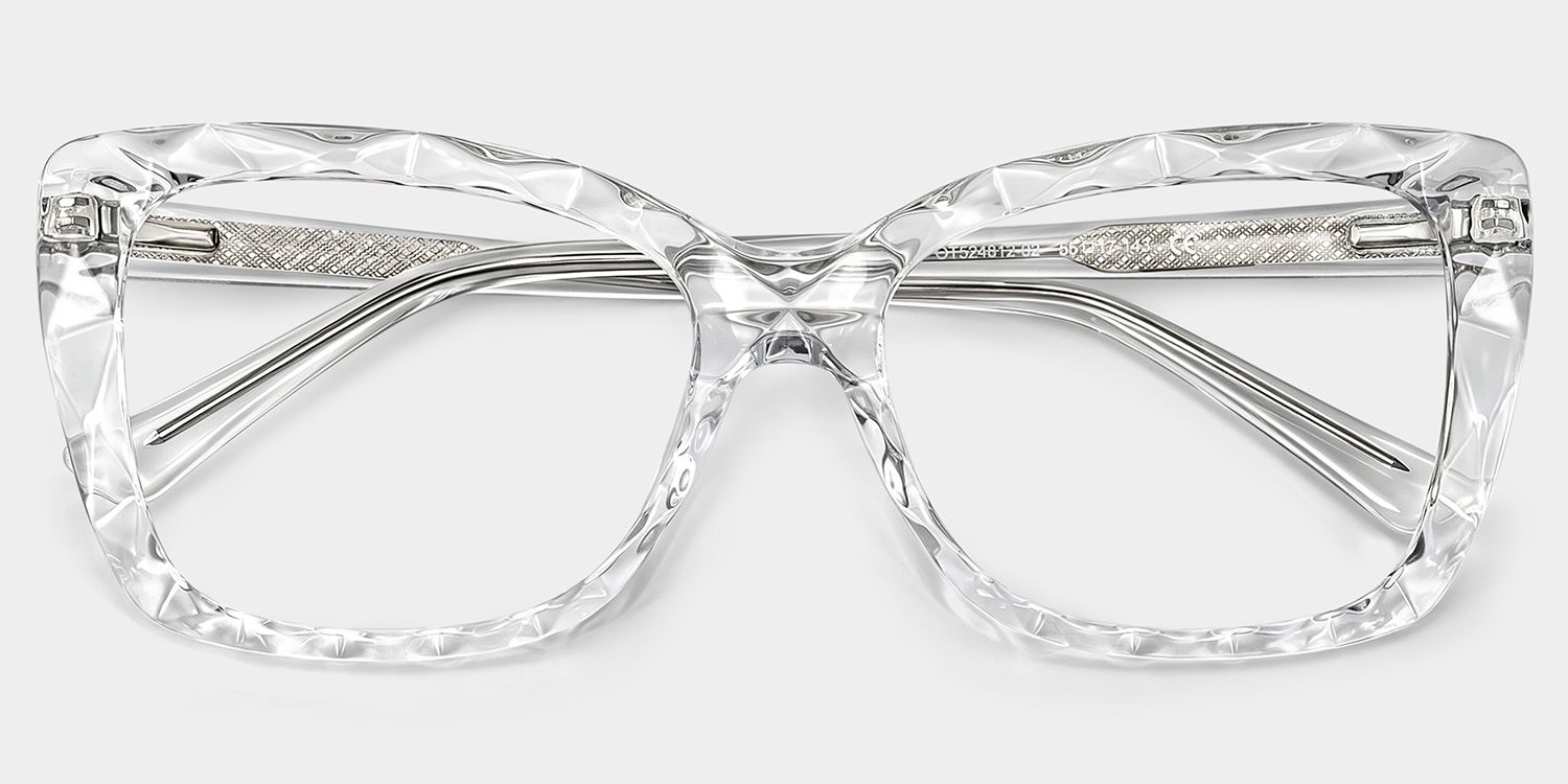 Edna Cateye Clear Frame Glasses | Zeelool Optical1