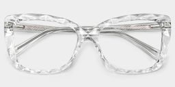 Edna Cateye Clear Glasses1