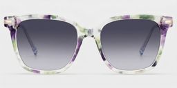Jacqui Floral Square Glasses0