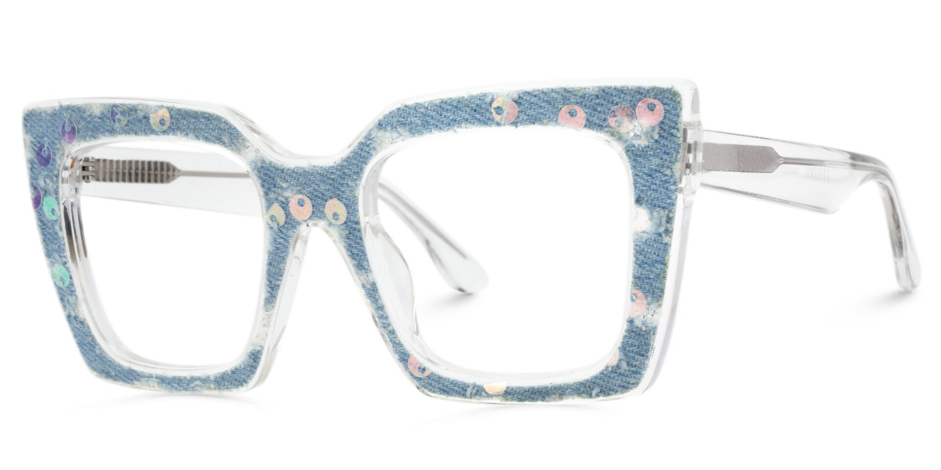 Full Transparent Glasses With light Blue Denim3