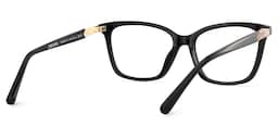 Theo Rectangle Black Glasses5