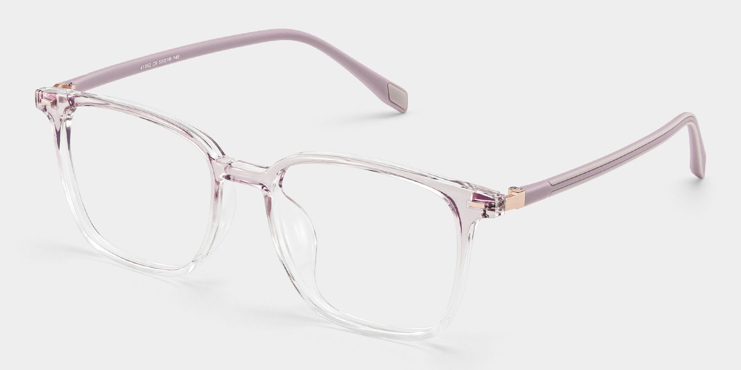 Charles Pink Square Frame Glasses for Women | ZEELOOL3