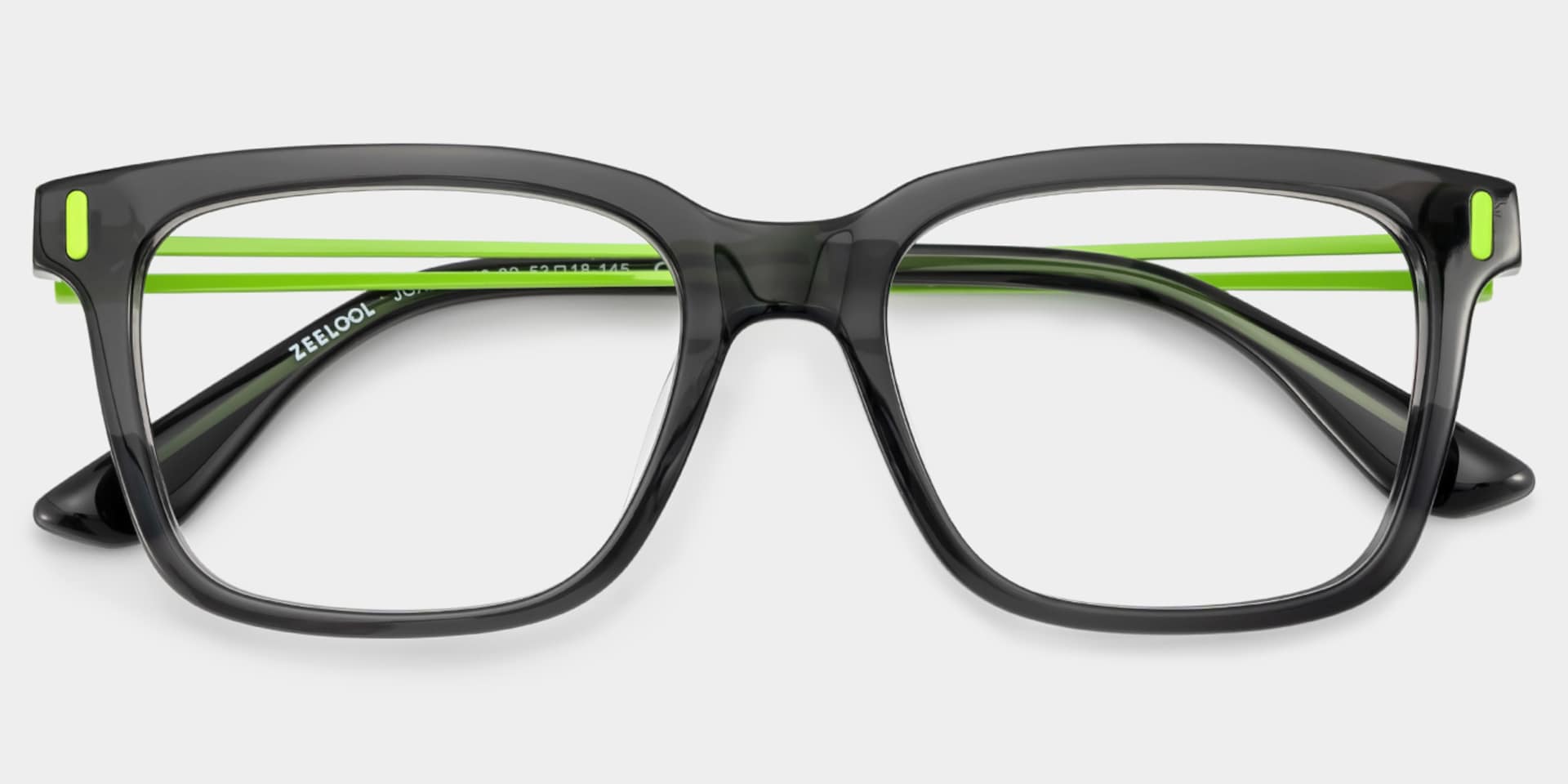 Axel Gray Frame Glasses with Rectangle Frame Online | ZEELOOL3