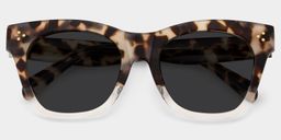 Tandy Rectangle Light-Tortoise Sunglasses1