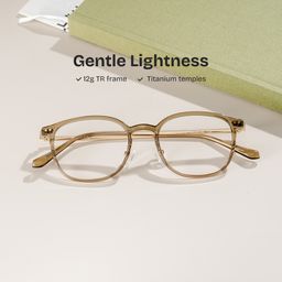 Mira Oval Brown Glasses0