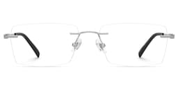 Dinny Rectangle Silver Glasses0