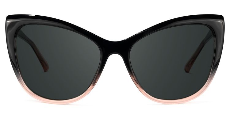 Shelby Black-Pink Cat eye Sunglasses