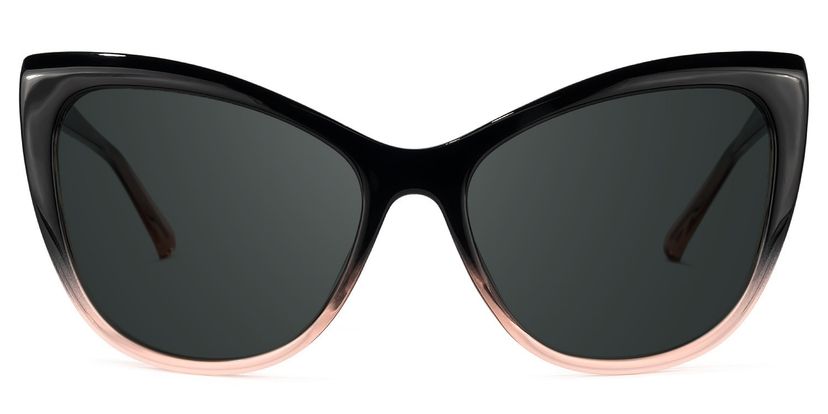 Shelby Black-Pink Cat eye Sunglasses