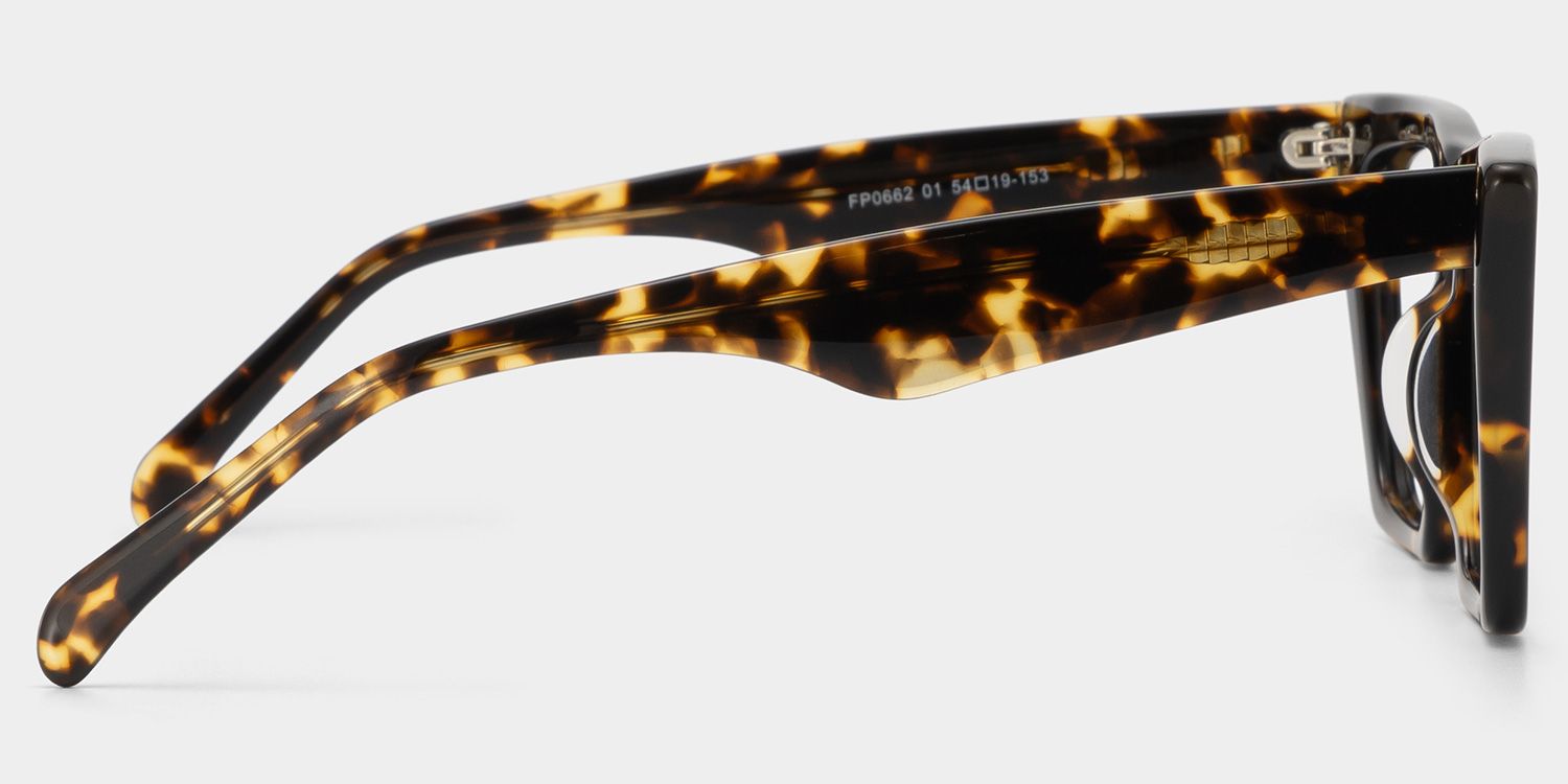 Cecile Frame Glasses with Cat Eye, Tortoise Style3