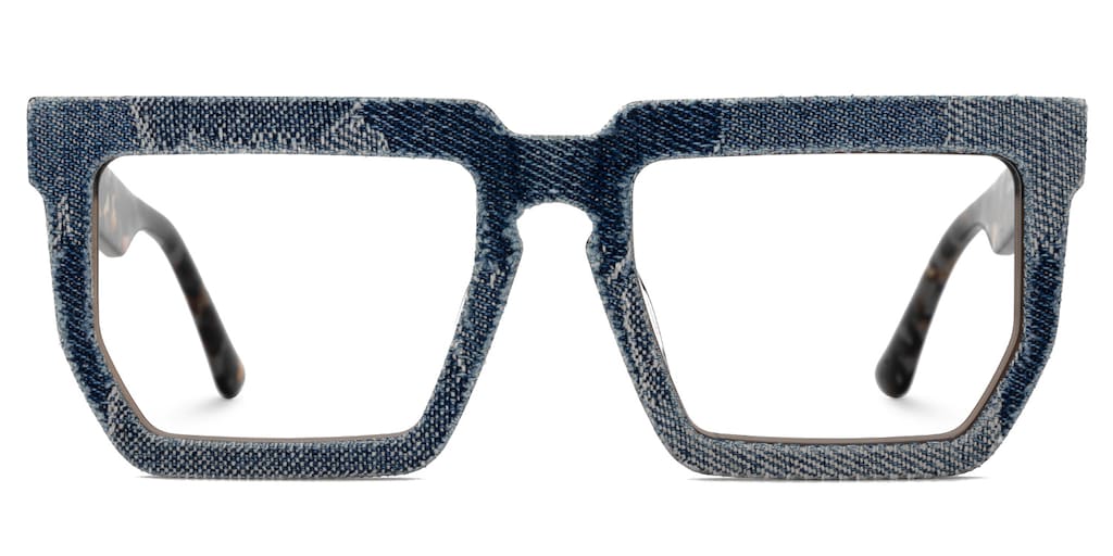 Daniela Rectangle Blue Glasses