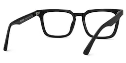 Bashir Rectangle Black Glasses5