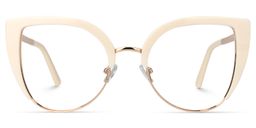 Brewer White Cat eye Glasses0