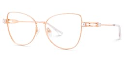Gaga Cat eye Rose Gold Glasses2