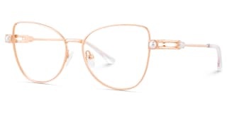 Gaga Cat eye Rose Gold Glasses2